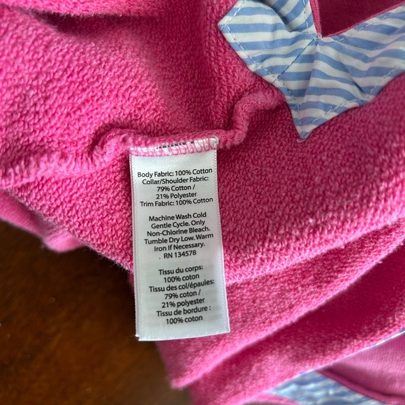 Vineyard Vines Pink 1/4 Zip Pullover Sweater - Picture 4 of 6